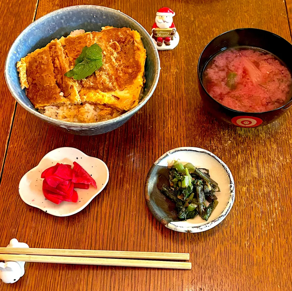 晩ごはん#かつ丼|小松菜さん