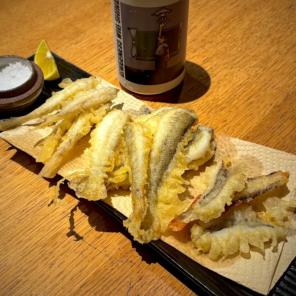 地魚はメゴチとシロギスとハゼの天ぷら盛り|ぶりぞうさん