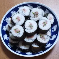 誕生日パーティー、ネギトロ巻き|ナナさん