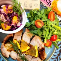 由美さんの料理 由美さんの料理 　豚バラローストポーク　バルサミコオレンジソース添え🍊→→🔷🐖豚ロース🔷|@きなこさん