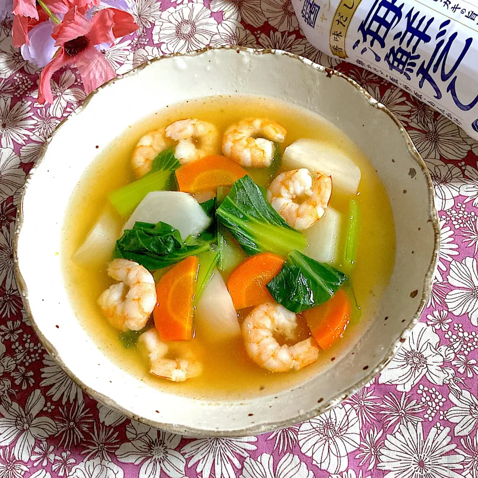 海老と蕪のスープ煮🍂|ringonamaさん
