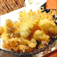 牡蠣とキノコの天ぷら〜v(^o^)＠魚民さん|たかたかさん