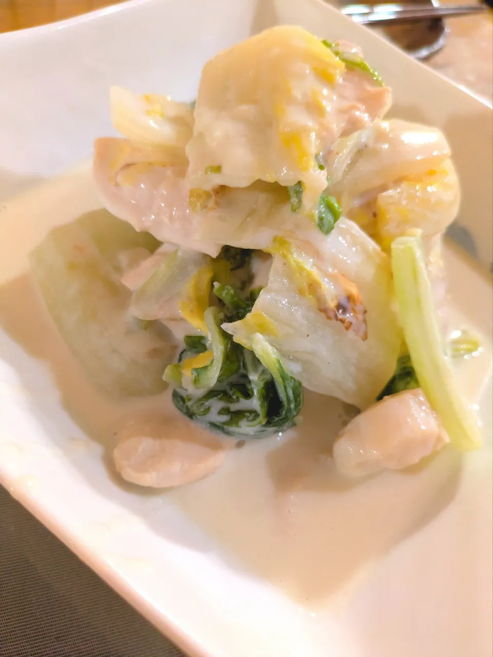 ささみと帆立のクリーム煮|Mayayaさん