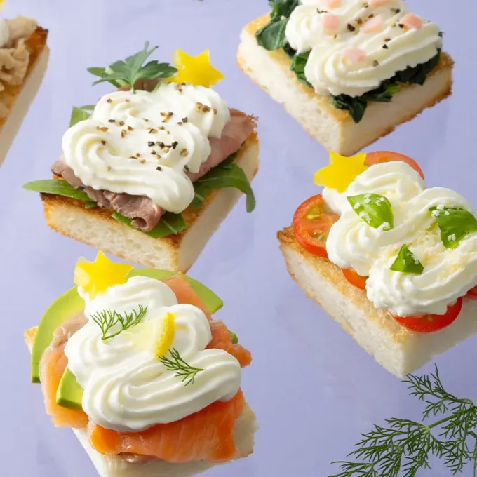 ホイップツリーのオープンサンド|タカナシ乳業さん