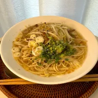 背脂煮干塩ラーメン（もやし）|pontalさん