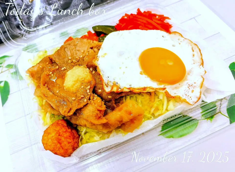 🐷🥩しょうが焼き目玉丼🍳🍱|TakeBooさん