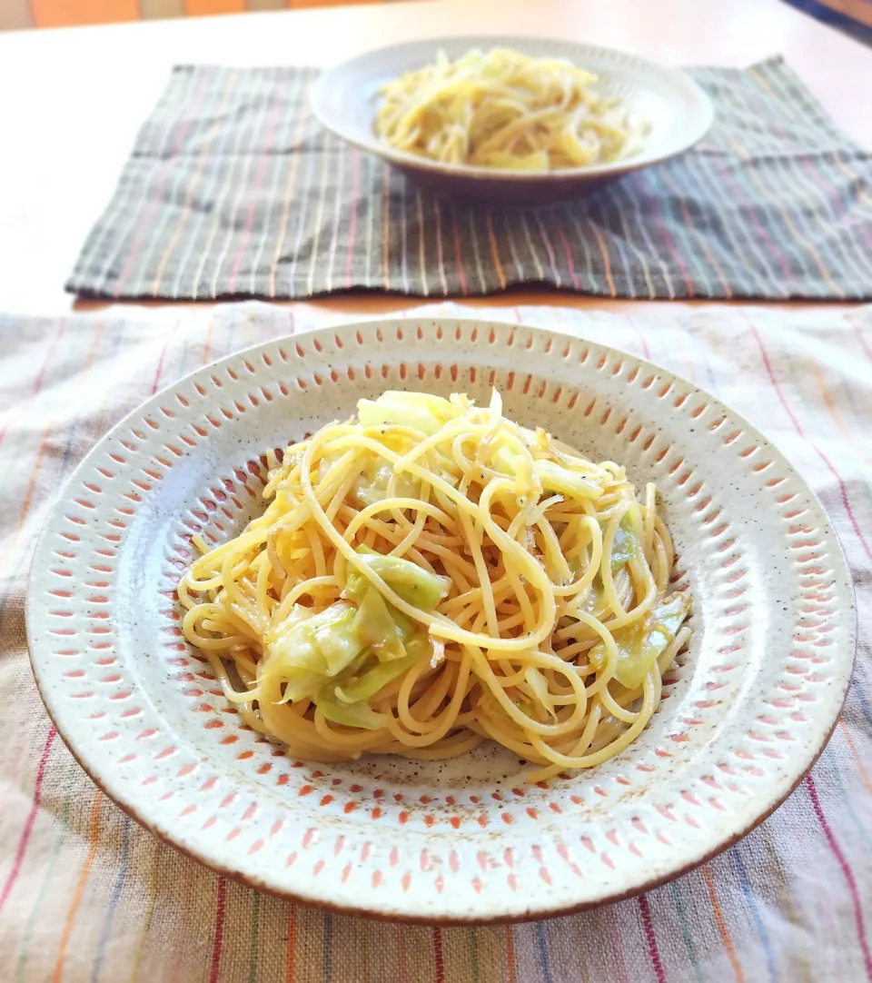 しらすとキャベツのペペロンチーノ風|みりん。さん