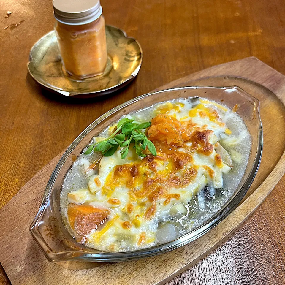 グラタン＊柿コンフィチュールジャム添え|henryさん