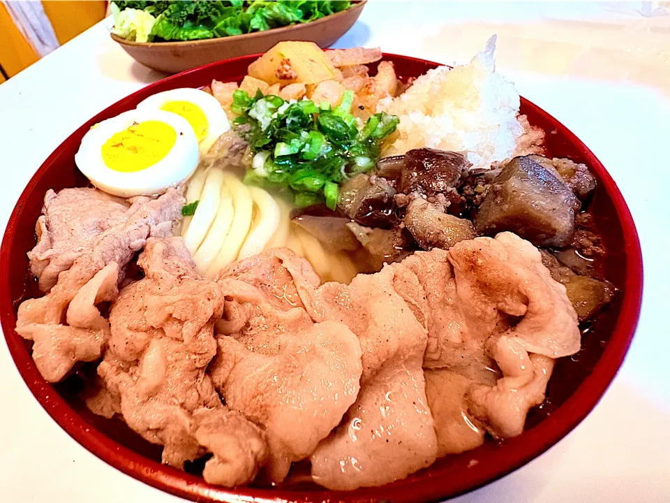 肉ぶっかけうどん|マニラ男さん
