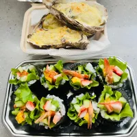 「レタス巻き＆牡蠣グラタン」|バシュランさん