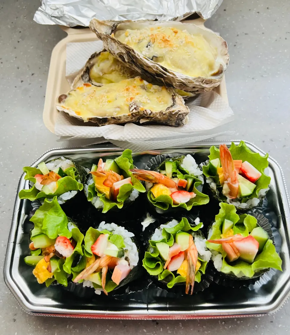 「レタス巻き＆牡蠣グラタン」|バシュランさん