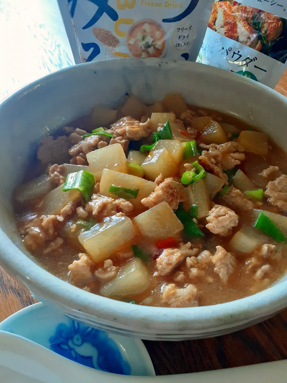 つぶみそで麻婆大根🎶|fumfumさん