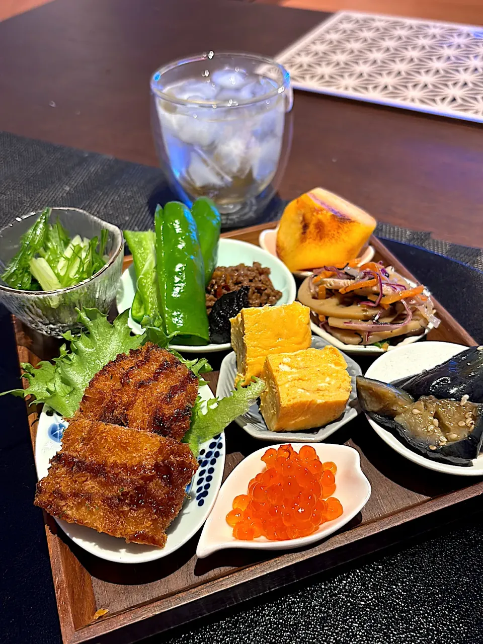 #本日の肴#梅酒ソーダ#豆皿|ranさん