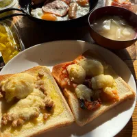 納豆チーズトーストとキムチーズトースト|ミカさん