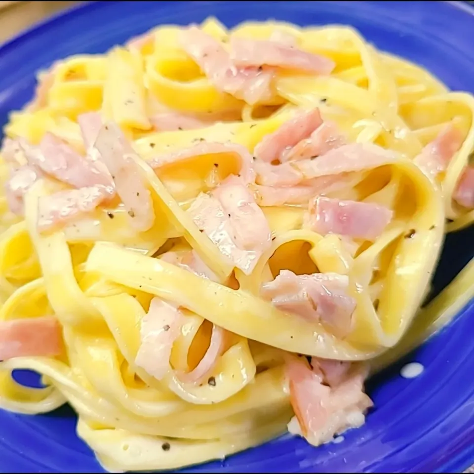カルボナーラ風クリームパスタ|なななさん