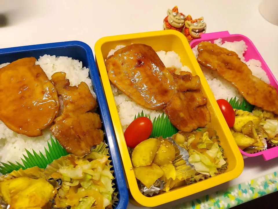 息子､夫、私弁当|みどりさん