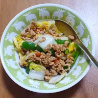 挽き肉と白菜とピーマンの旨煮| ナナさん