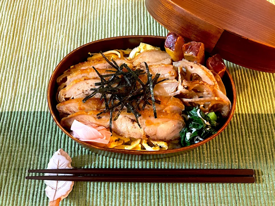＊0120. 照り焼きチキン丼🐓娘ちゃんの高校生弁当🍱＊|＊抹茶＊さん