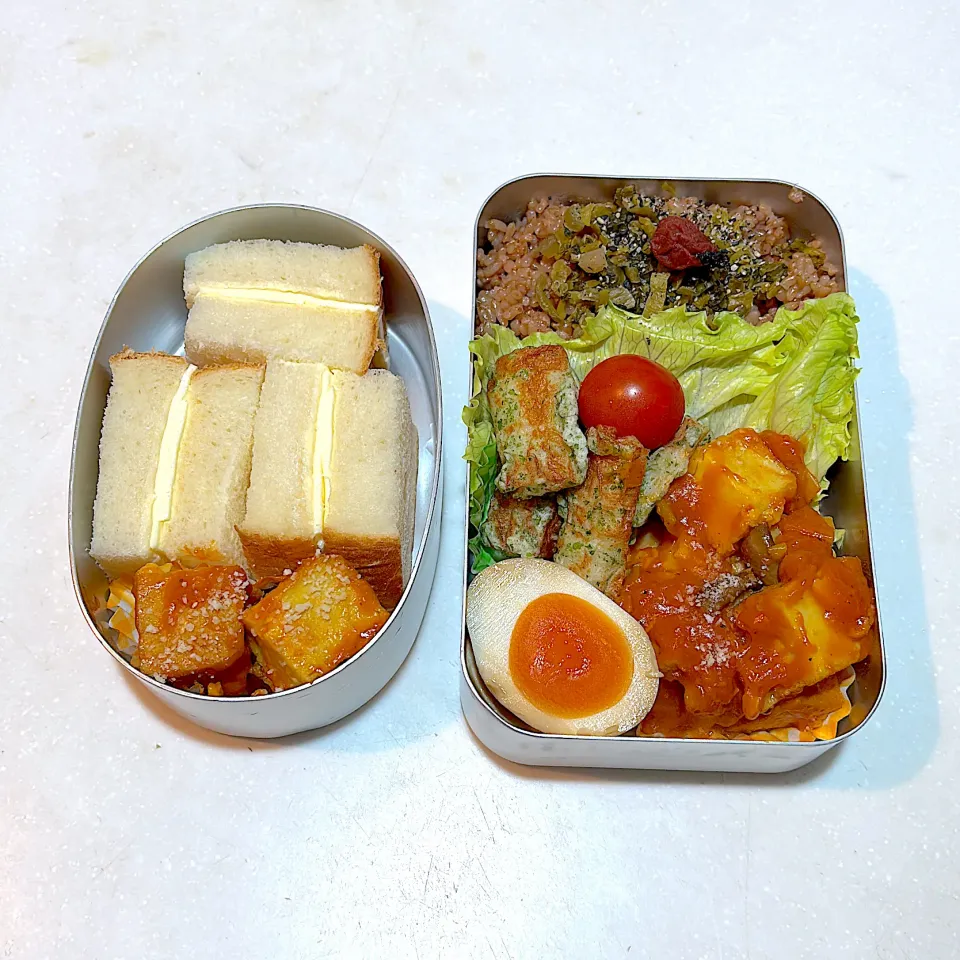 今日のオット弁当と、高３ムスメ弁当。|chi.aさん