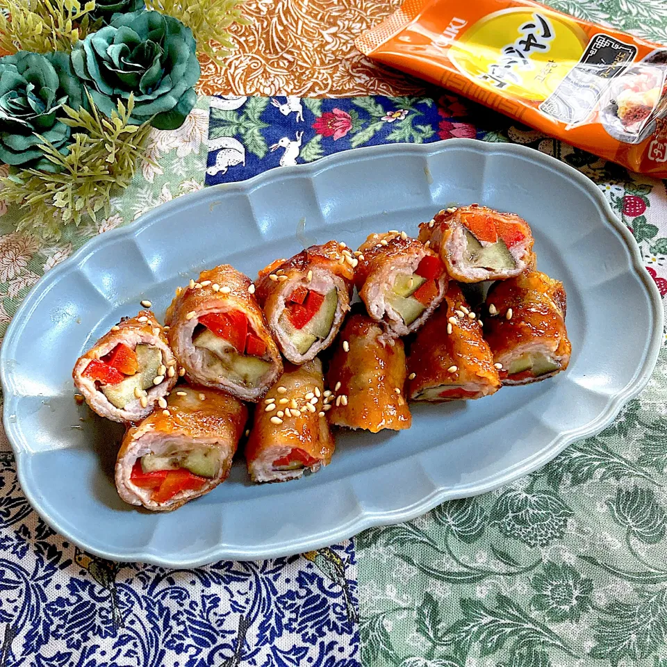 ピリ辛豚肉巻き🍂|ringonamaさん