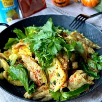 【ユウキ世界の食卓探検隊】せせりとレンコンのココナッツミルク炒め(？)| まなまな♡さん