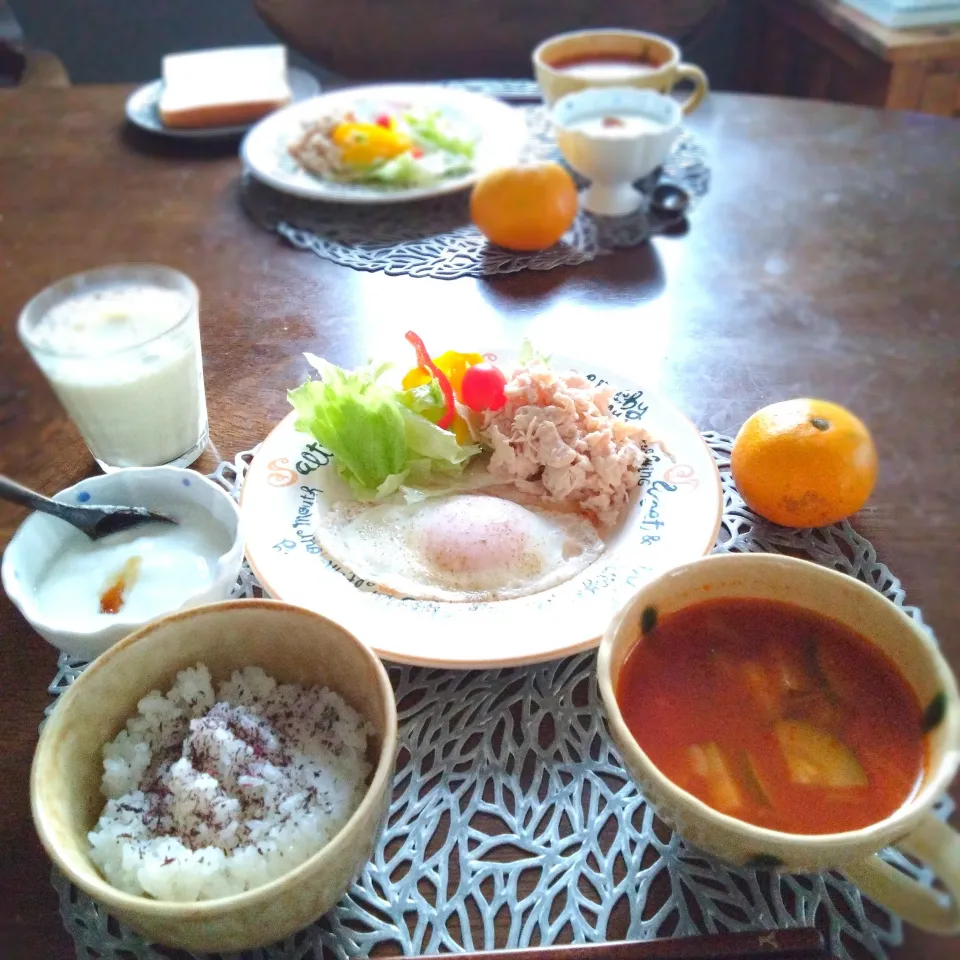 朝ごはん🌄！|まめころさん