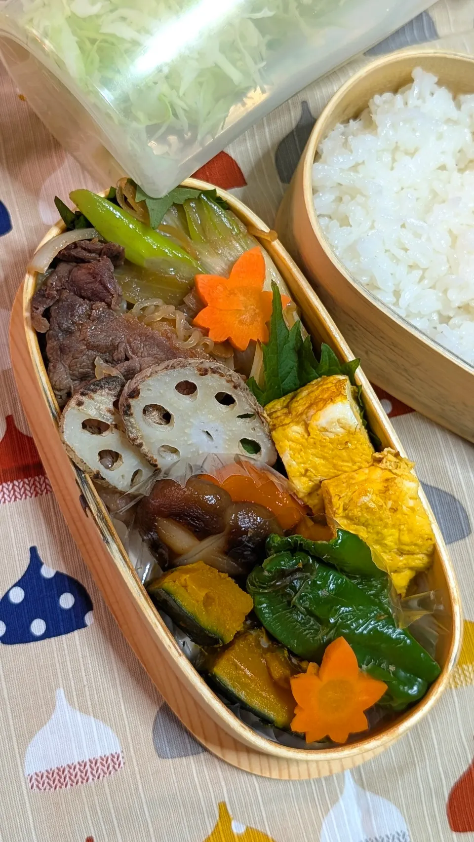 本日のお弁当〜すき焼弁当|f.1125beさん