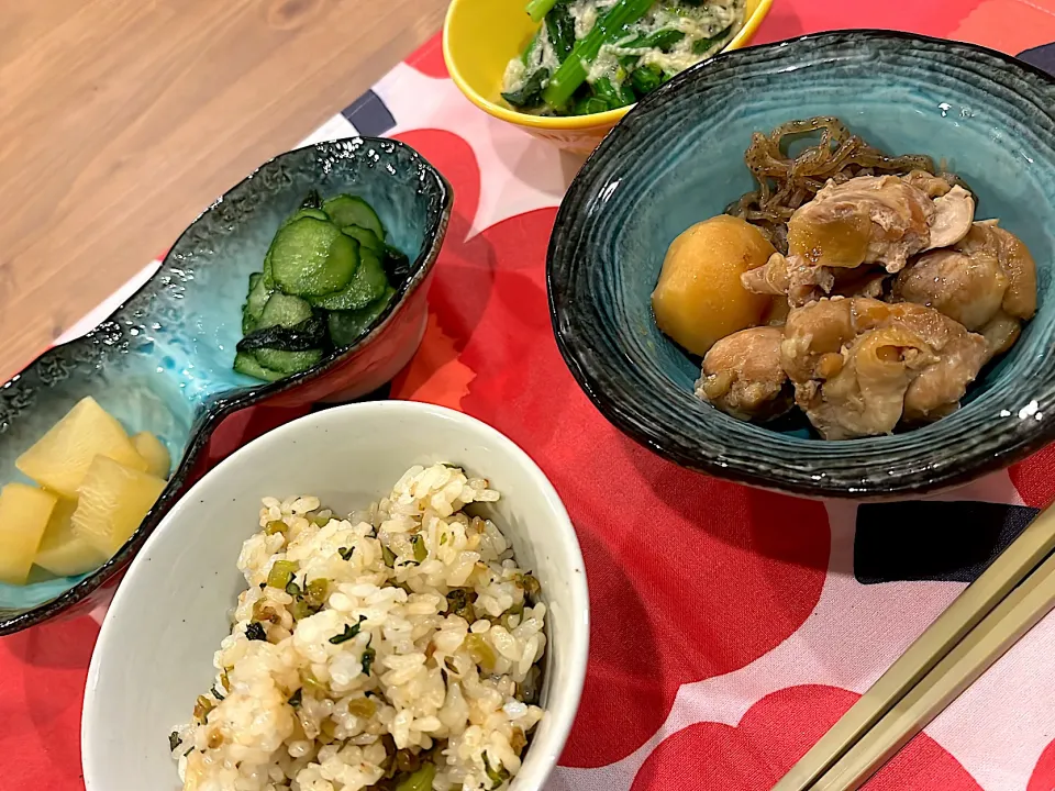 鶏肉じゃが/混ぜご飯|𝕒𝕚. 𝕜𝕠𝕞ᵕ̈*さん