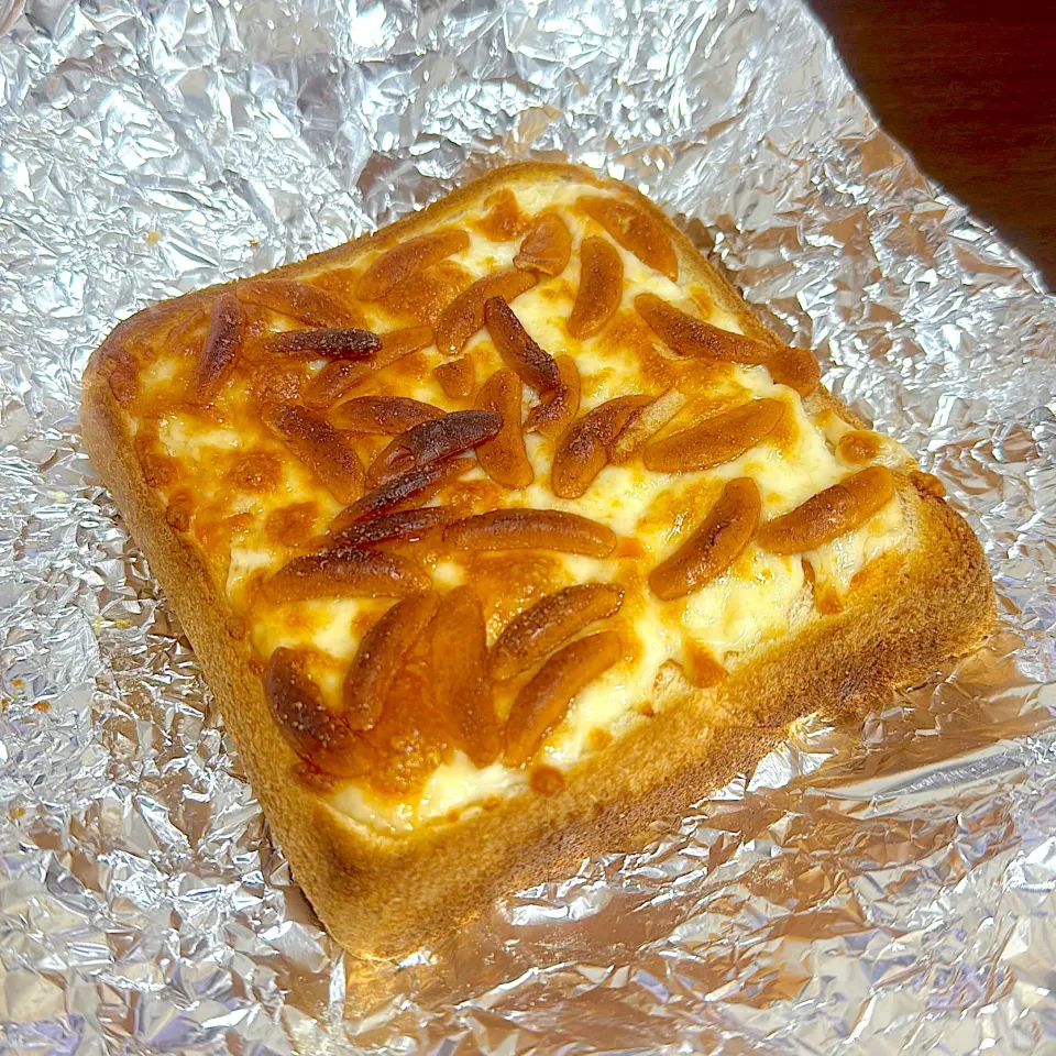 わさび柿の種チーズトースト🍞♡|ハルカさん