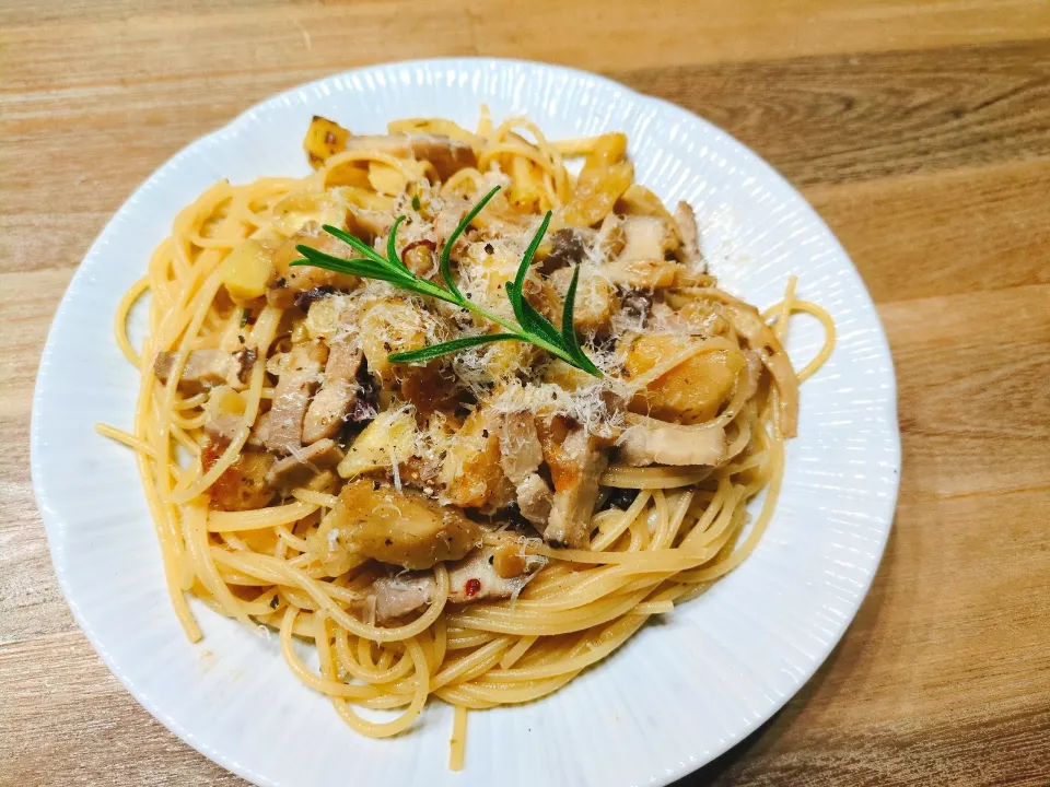 栗のパスタ|料理男子18歳さん