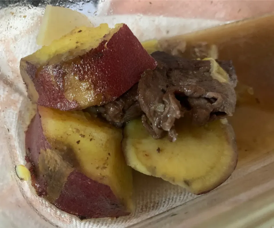 さつまいもの肉じゃが風|そらまめさん