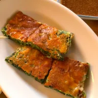 ほうれん草のチーズチヂミ|マユマユさん