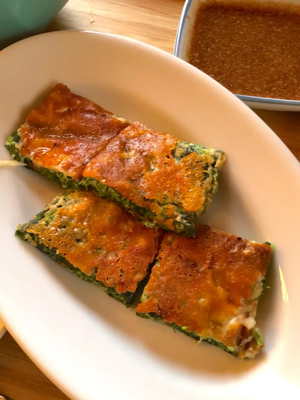 ほうれん草のチーズチヂミ|マユマユさん