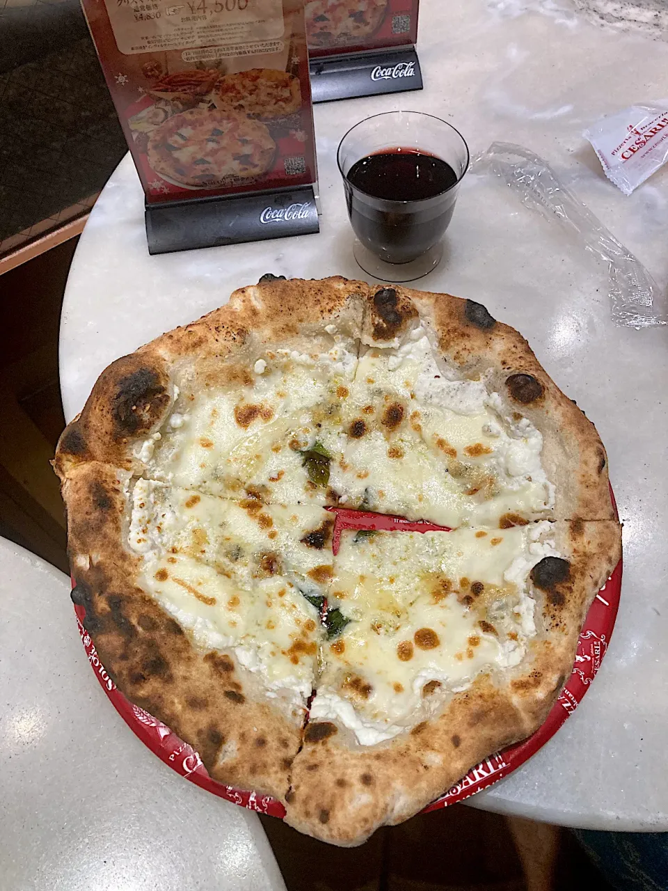 クアトロフロマッジュと2杯目の赤ワイン（実況中継終了）|なびさん