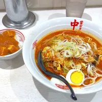 蒙古タンメン中本　北極ラーメン野菜シャキシャキ&ミニ麻婆丼|べねねまるさん