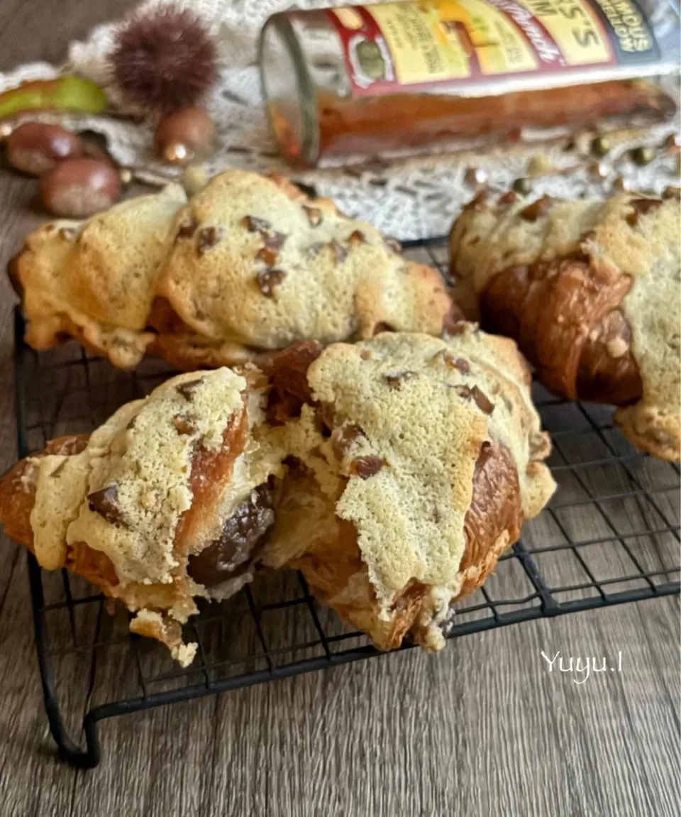 ゆーこどんさんの料理 クロワッサン・オ・ザマンド［マロン🌰］|ゆーこどんさん