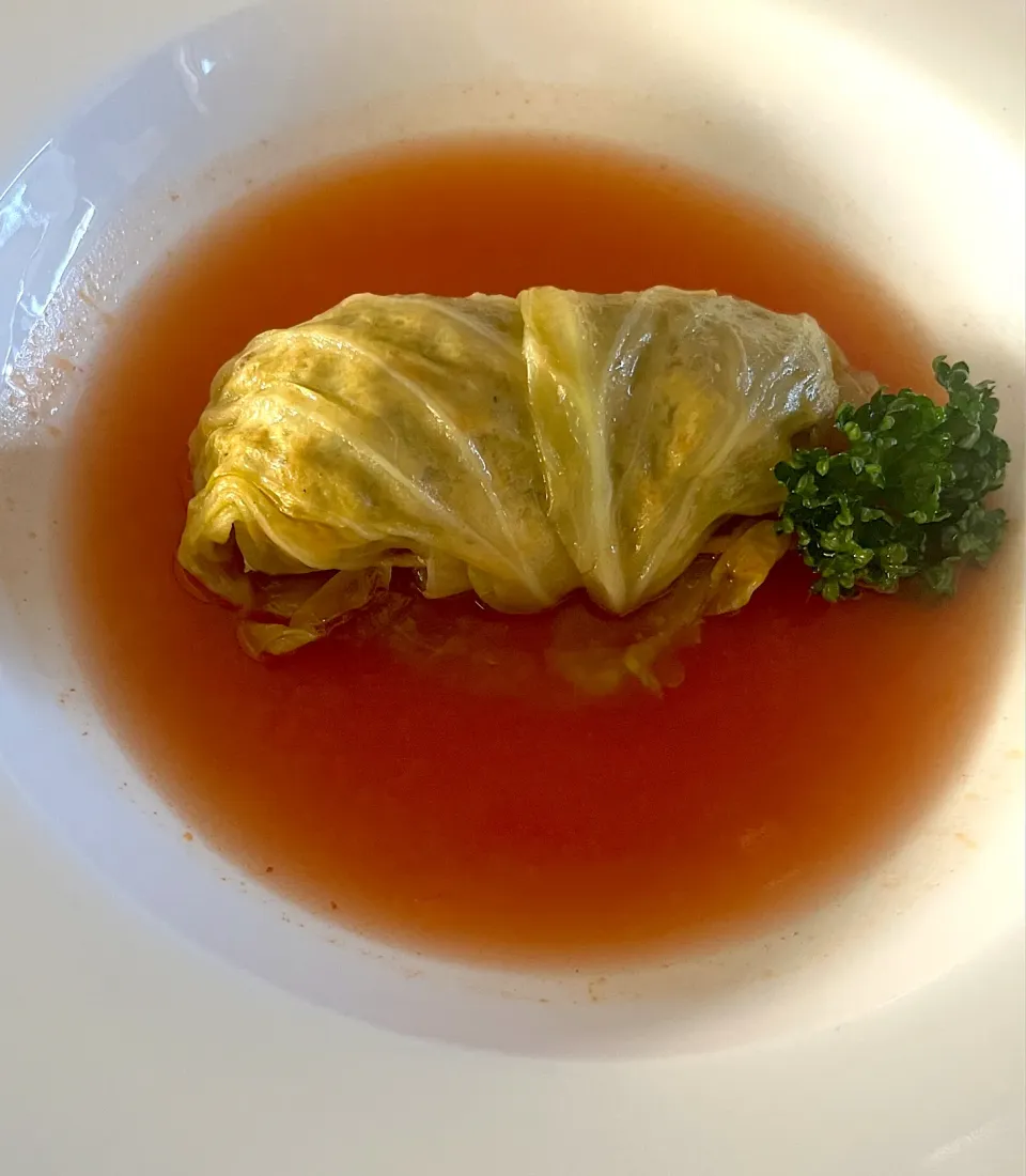 ロールキャベツ味変 コンソメからトマト味|adriablueさん