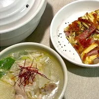 参鶏湯とさつまいもガレット|香名子さん