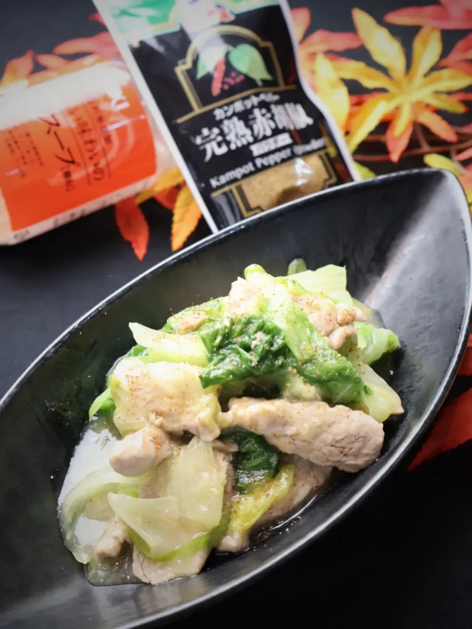 豚ヒレ肉とレタスのガラスープ炒め|めいめいさん