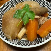 蛇腹大根の煮物|えりりんさん