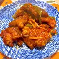 豚肉の甘酢ソース和え|リキュール ポアロさん