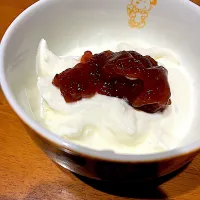 #おやつ　ジャムバニラアイスヨーグルト|ms903さん