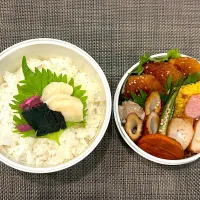 高校生息子のお弁当🍱 甘辛ミンチカツ弁当🍱| Snow10さん