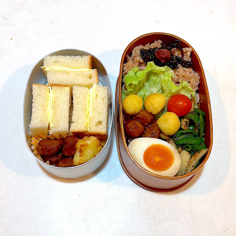 今日のオット弁当と、高３ムスメ弁当。|chi.aさん