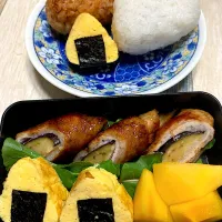 11/19茄子の肉巻き弁当|みっこちゃんさん