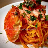蟹のトマトパスタ🍅|気まぐれシェフさん