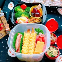 2025/11/19(水) 海老天うどん弁当|Blueberry🫐さん