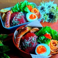 ポークハンバーグ弁当🍱|さらママさん