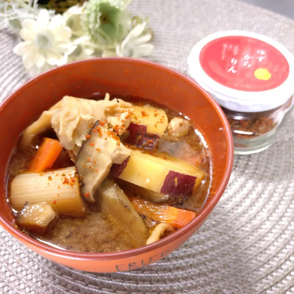 さつまいも豚汁 ·͜·♡|fumiさん