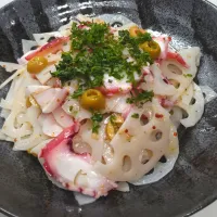 タコとレンコンのプロヴァンス風マリネ|マイケルの料理さん